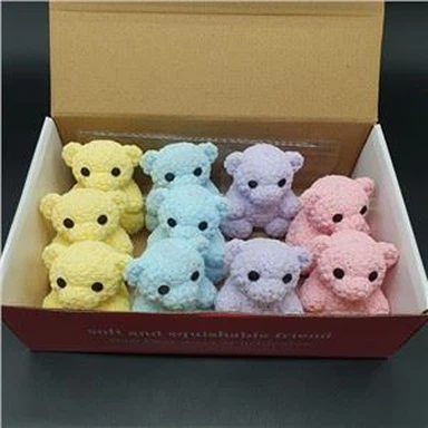 TPR Soft Rose Bear Ġugarelli Stretchy Rigal tat-Tfal